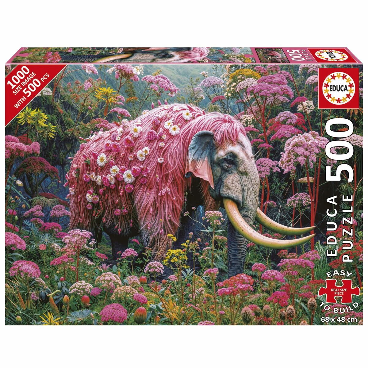 Puzzle Educa Elefante Florido 500 Piese