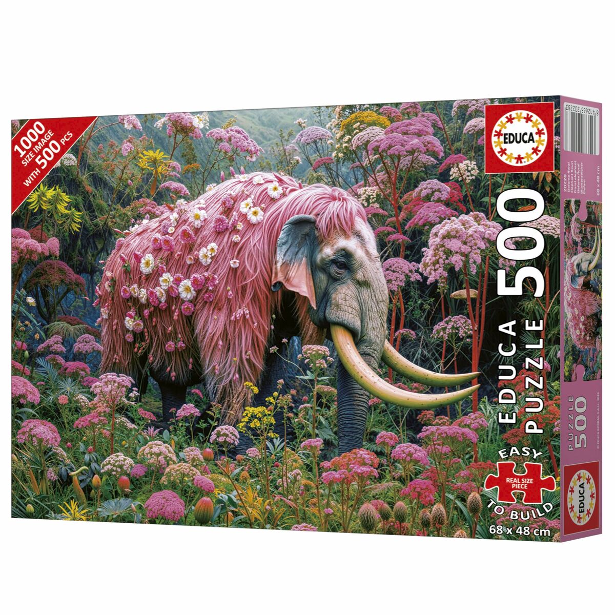 Puzzle Educa Elefante Florido 500 Piese