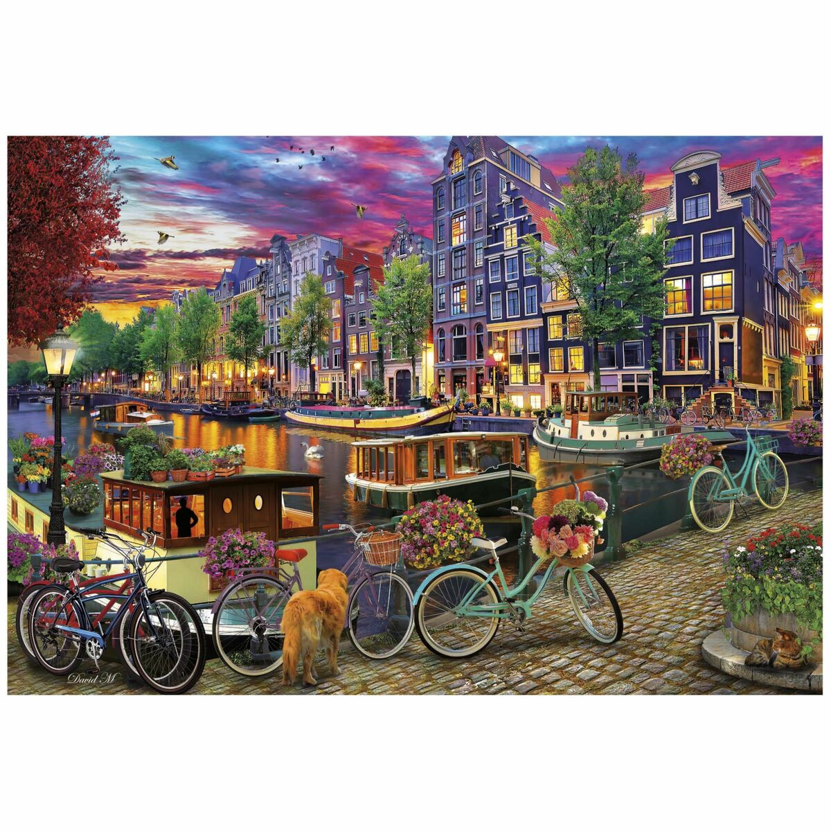 Puzzle Educa Bicicletas en Ámsterdam 6000 Piese