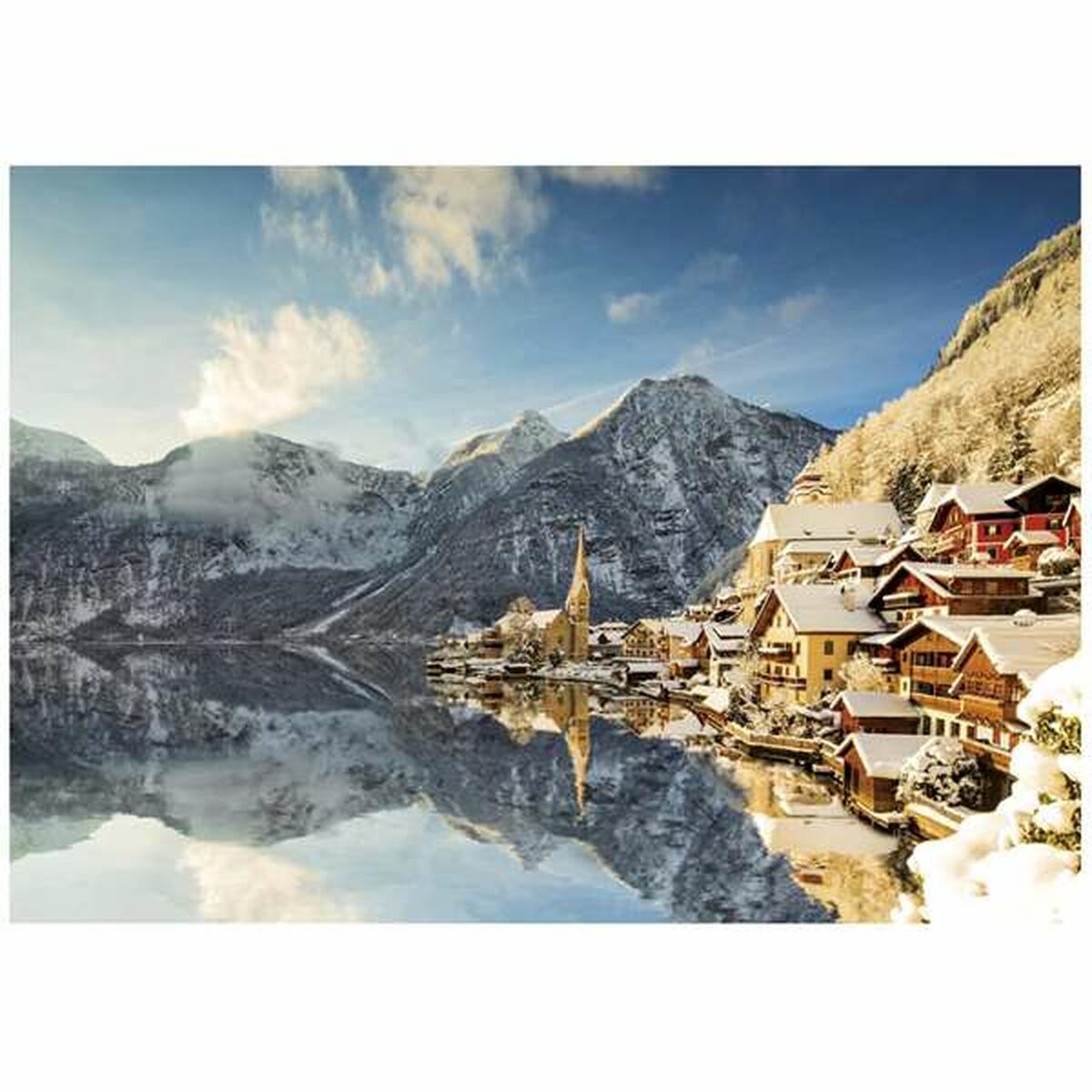 Puzzle Educa Winter in Hallstatt, Austria 1500 Piese
