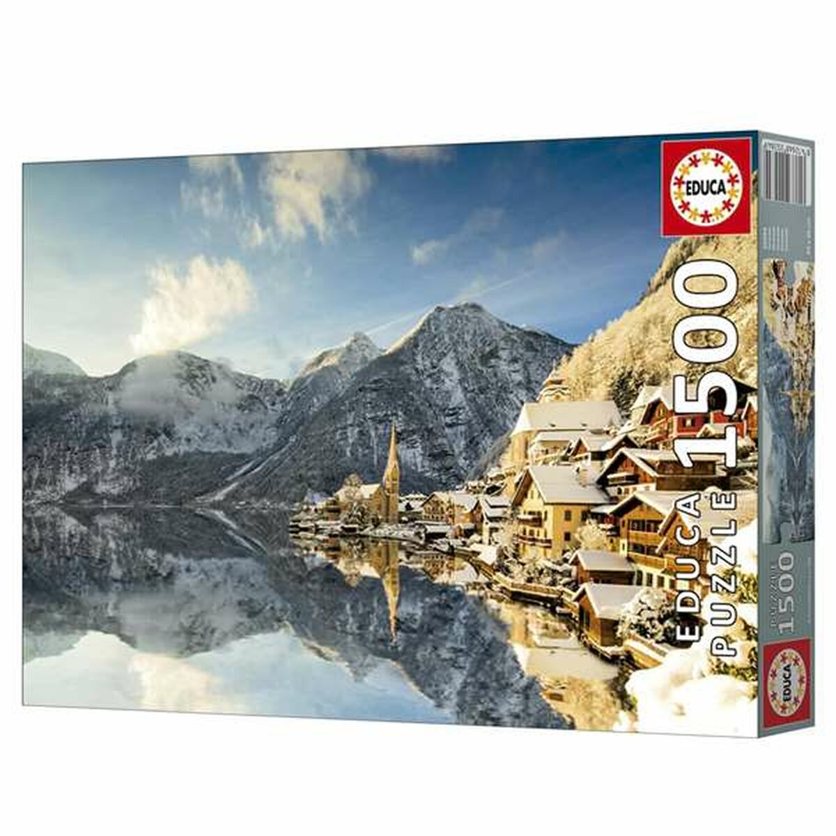 Puzzle Educa Winter in Hallstatt, Austria 1500 Piese