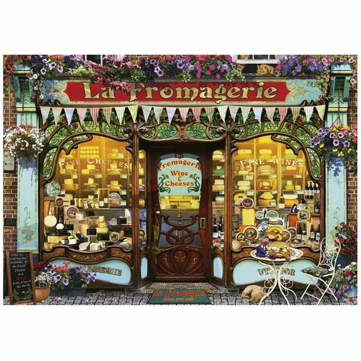 Puzzle Educa The fine cheese shop 2000 Piese