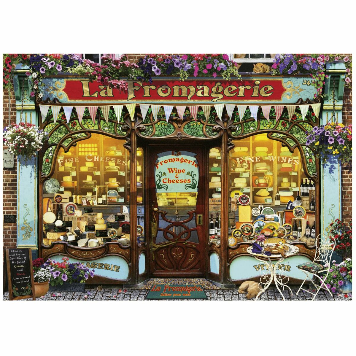 Puzzle Educa The fine cheese shop 2000 Piese