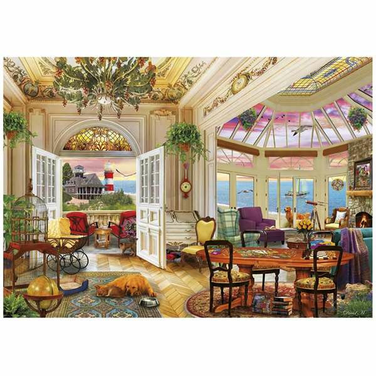 Puzzle Educa Life in the Coast 3000 Piese