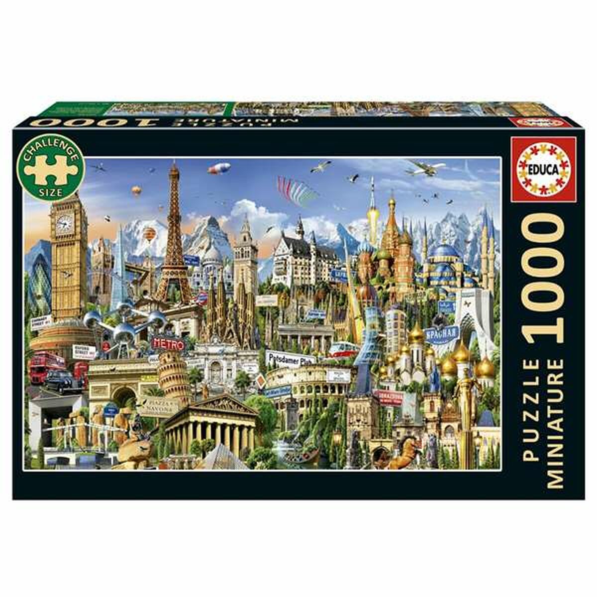 Puzzle Educa Europe Minature 1000 Piese