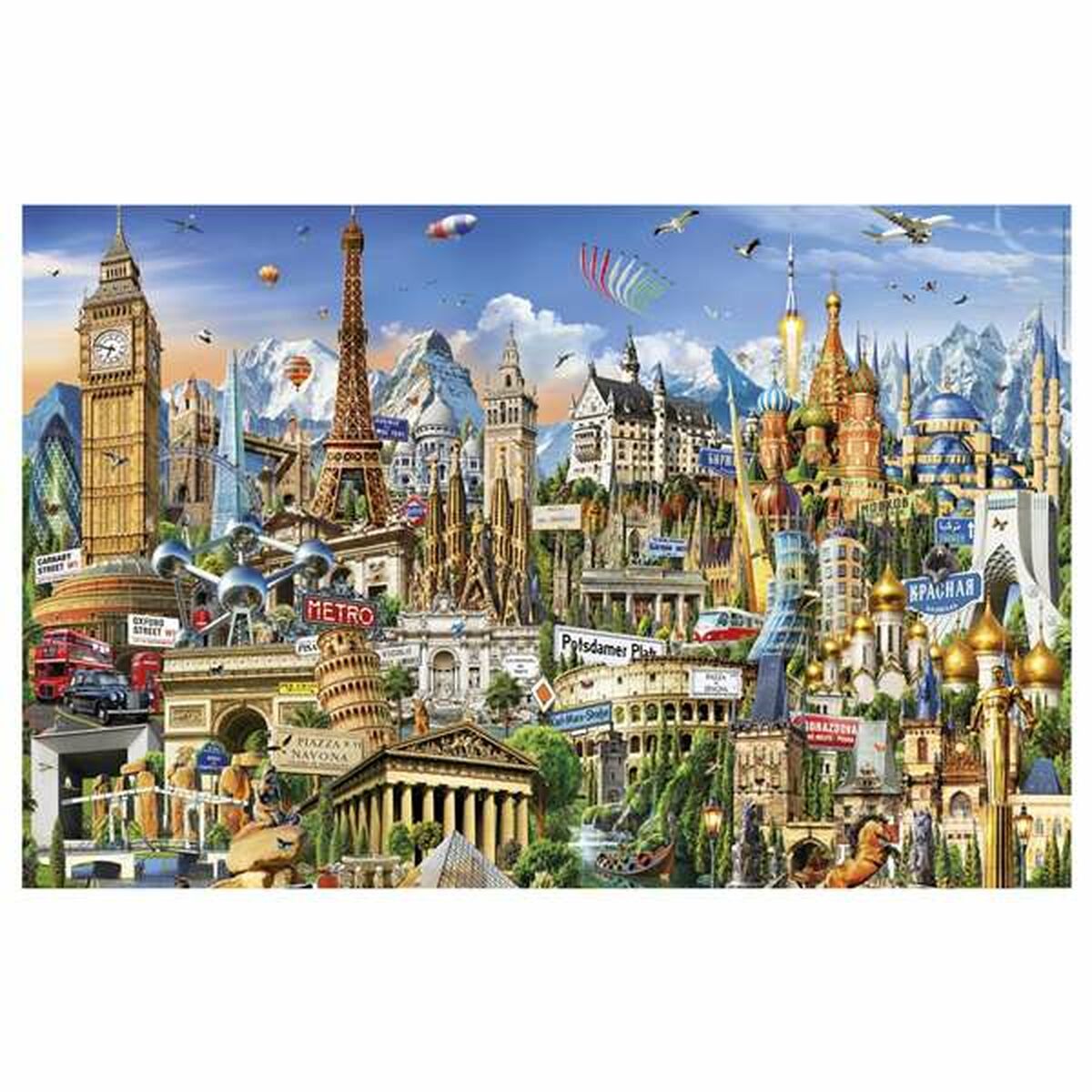 Puzzle Educa Europe Minature 1000 Piese