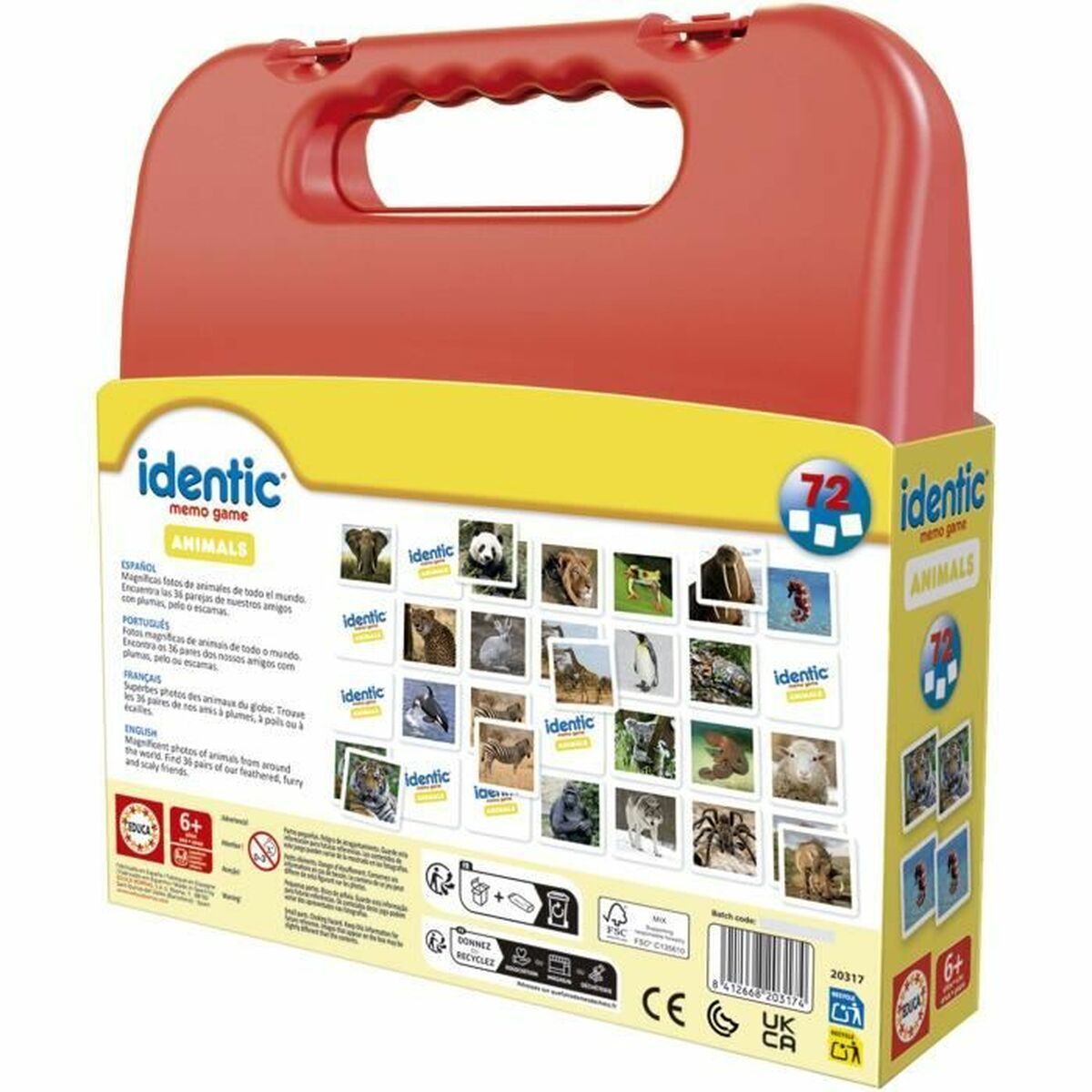 Joc de Memorie Educa Identic Memo Animals