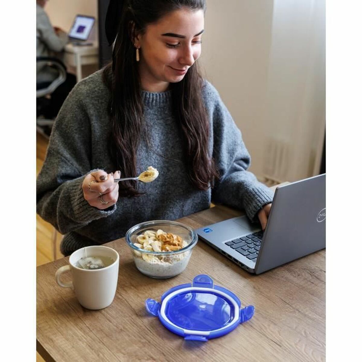 Set de recipiente de bucătărie ermetice Pyrex Albastru 0,7 L 3 Piese