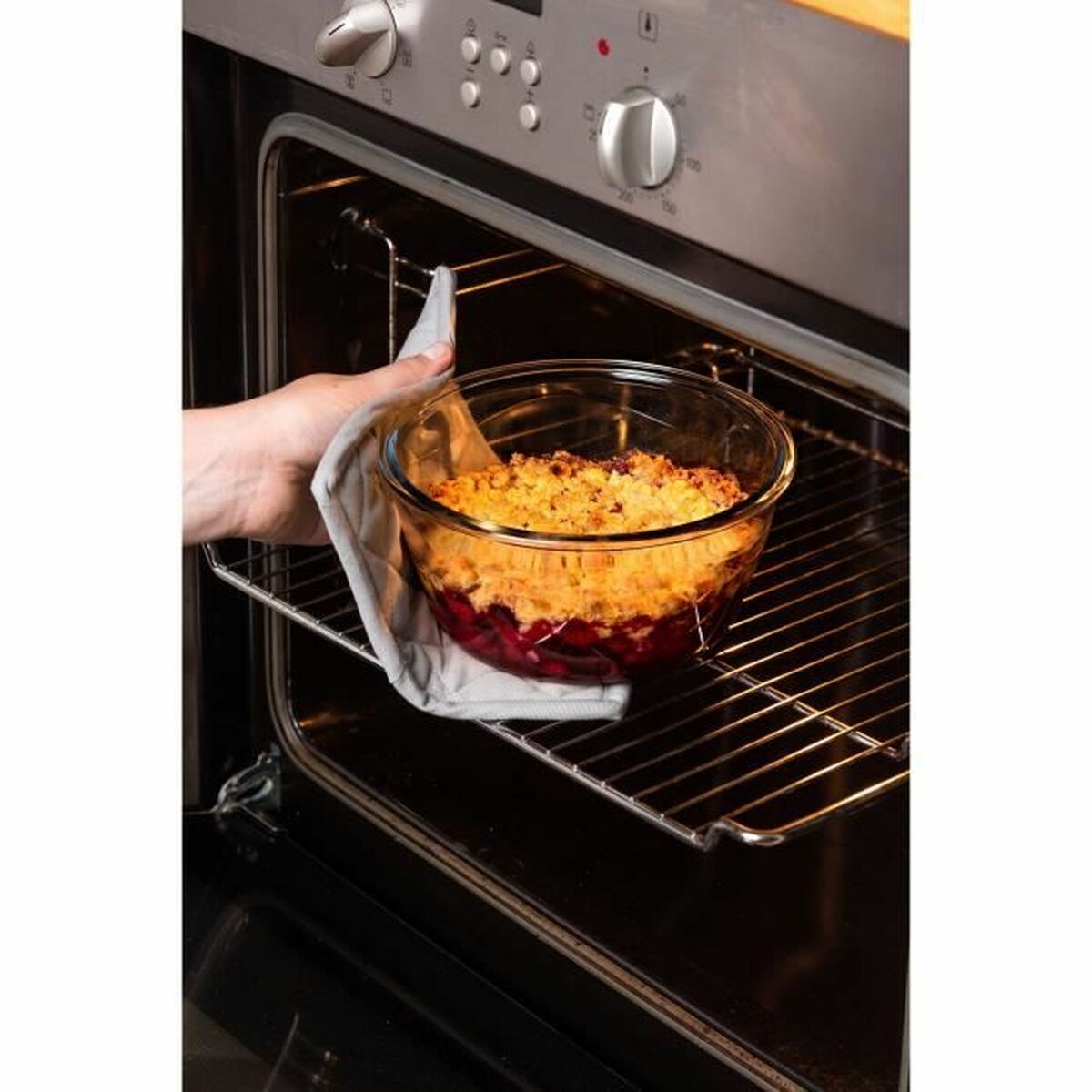 Set de recipiente de bucătărie ermetice Pyrex Albastru 0,7 L 3 Piese