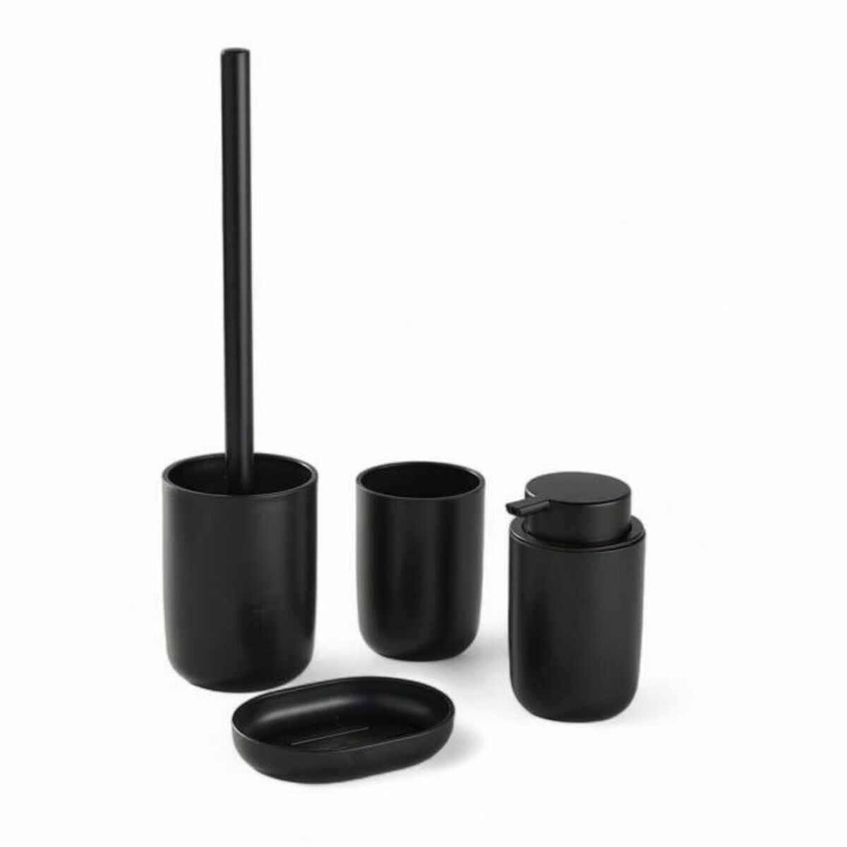 Set de Baie TODAY HOY Negru Plastic Modern 4 Piese (4 Unități)