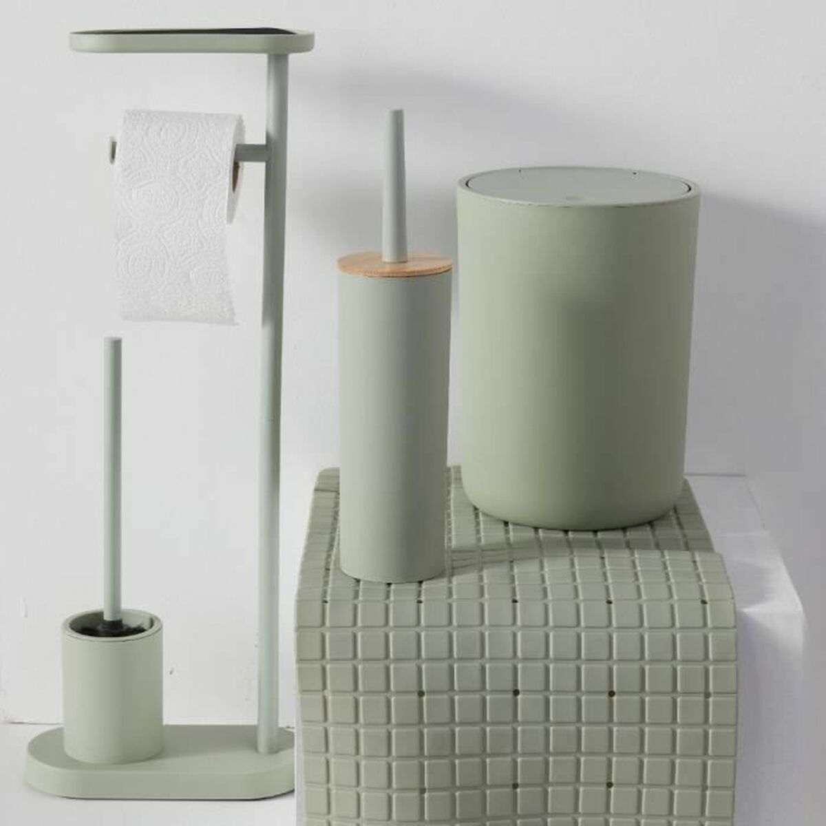 Covoraș de baie antiderapant TODAY HOY - UTILITY Verde 40 x 60 cm polipropilenă