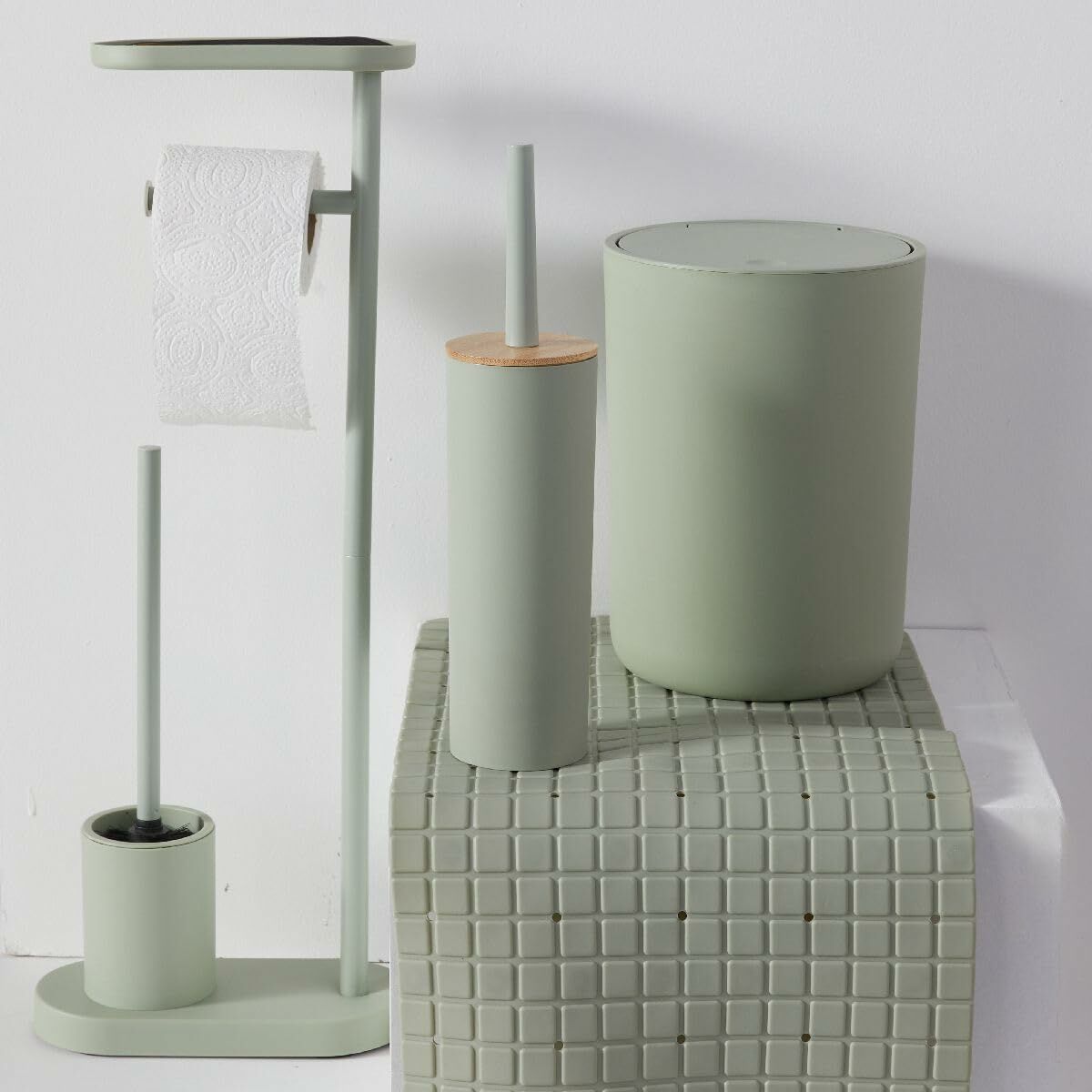 Covoraș de baie antiderapant TODAY HOY - UTILITY Verde 40 x 60 cm polipropilenă