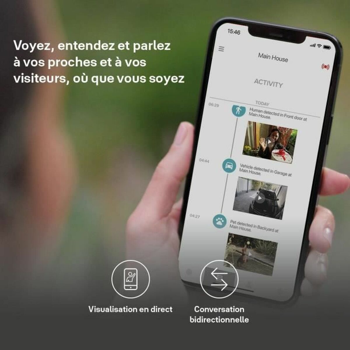 Cameră IP Exterior Yale SV-OC-1A-W 1080 p