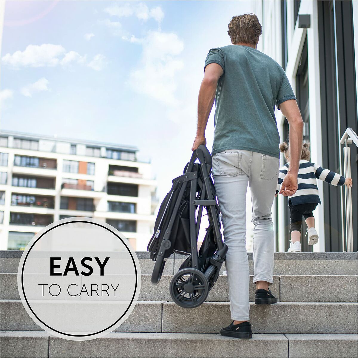 Cărucior de plimbat bebe Hauck Gri