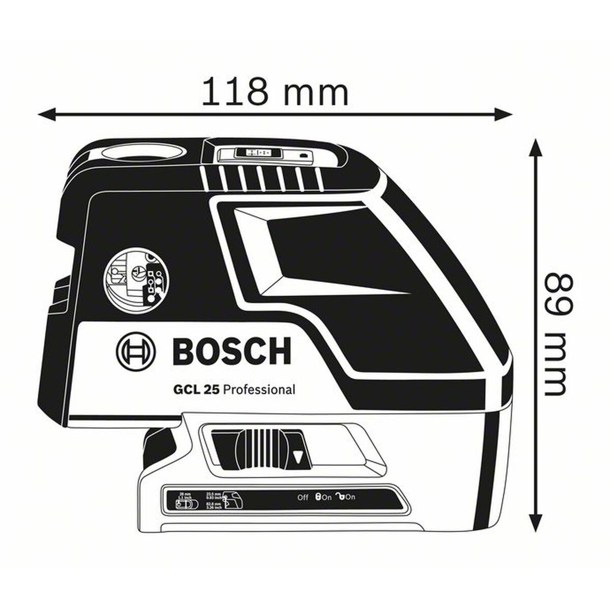 Nivel laser BOSCH 2 mm