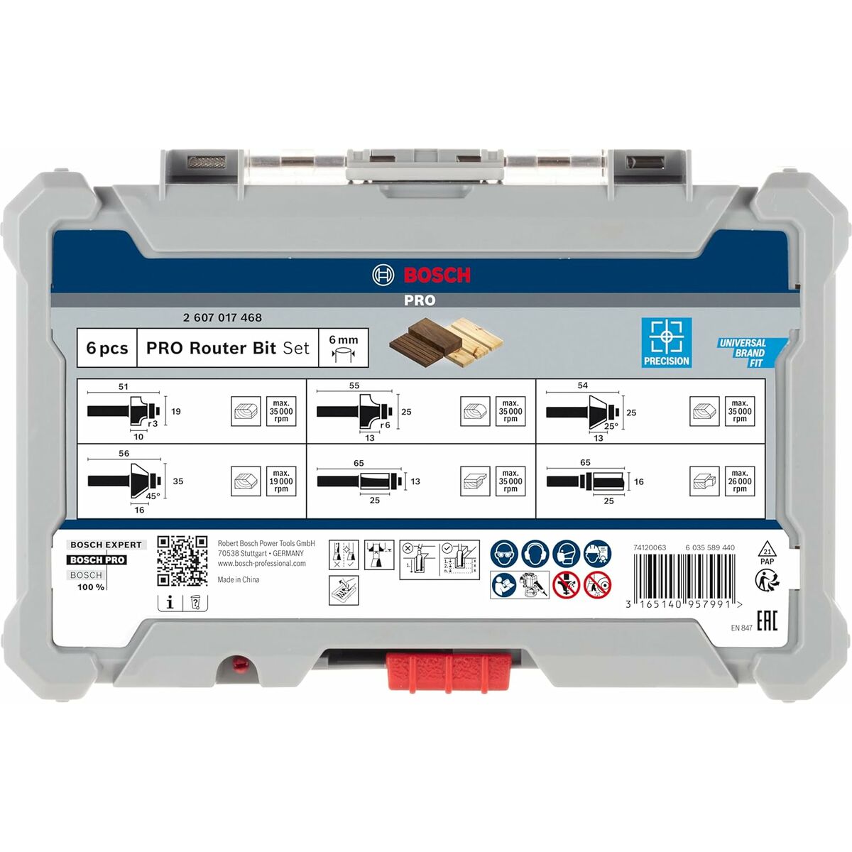 Set de tăietori multifuncționali BOSCH 6 mm 6 Piese