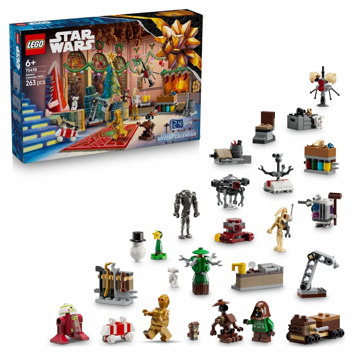 Set de Construcție Lego 75418 Advent Calendar 2025 Star Wars 263 Piese