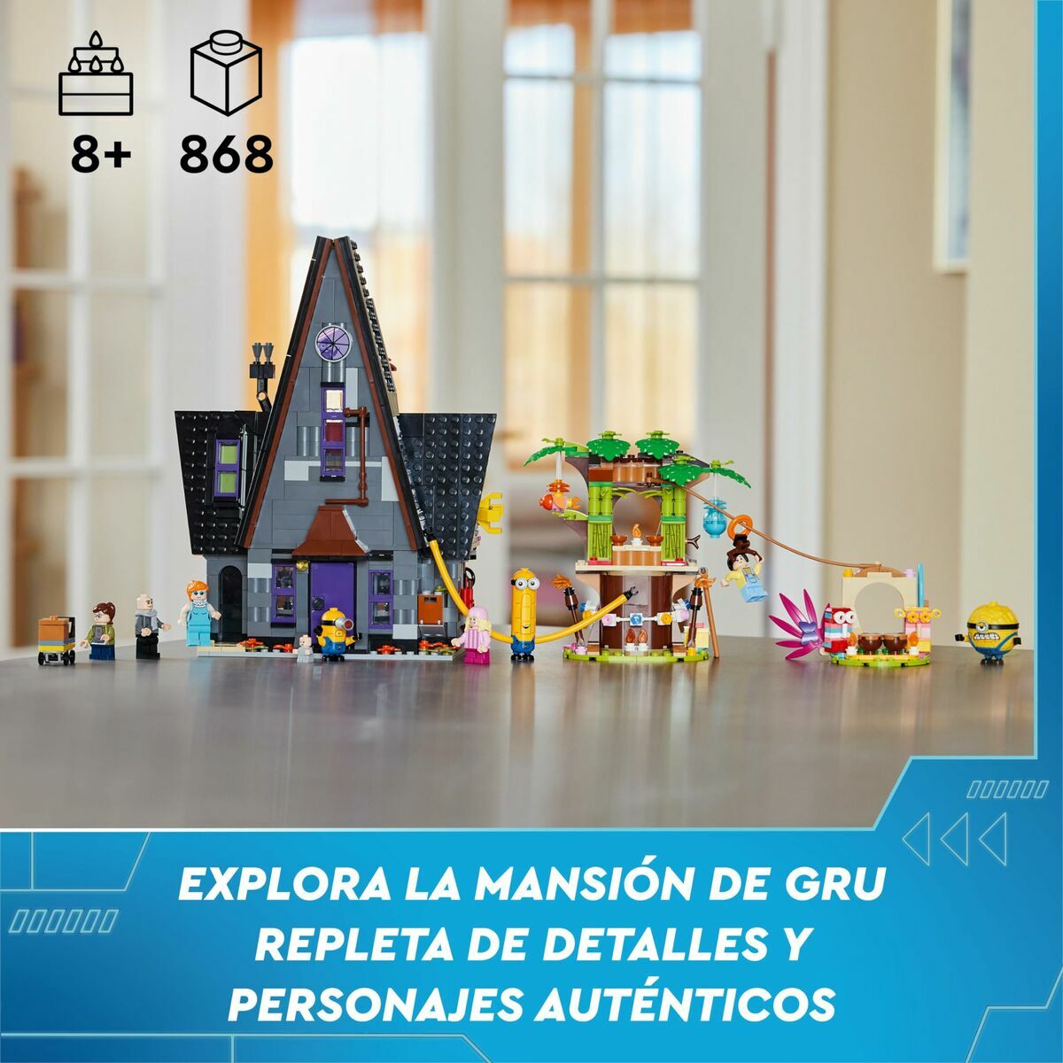 Set de Construcție Lego Minions y la mansión familiar de Gru
