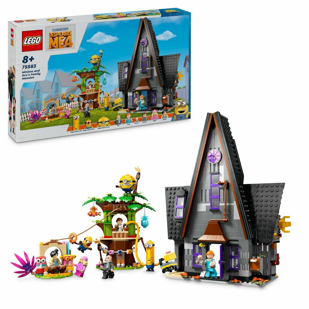 Set de Construcție Lego Minions y la mansión familiar de Gru