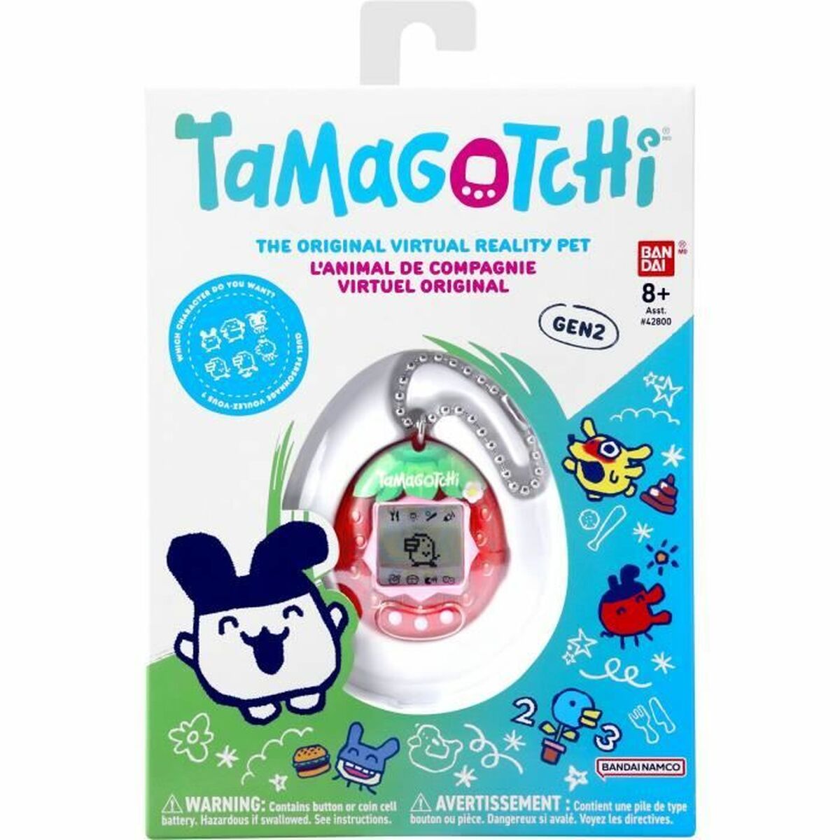 Animal de Companie Interactiv Tamagotchi Fresh Strawberry