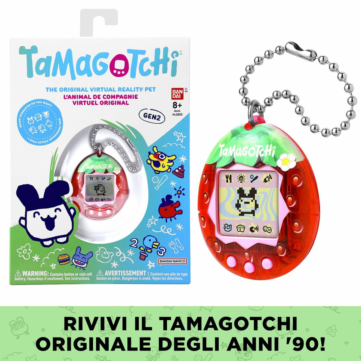 Animal de Companie Interactiv Tamagotchi Fresh Strawberry