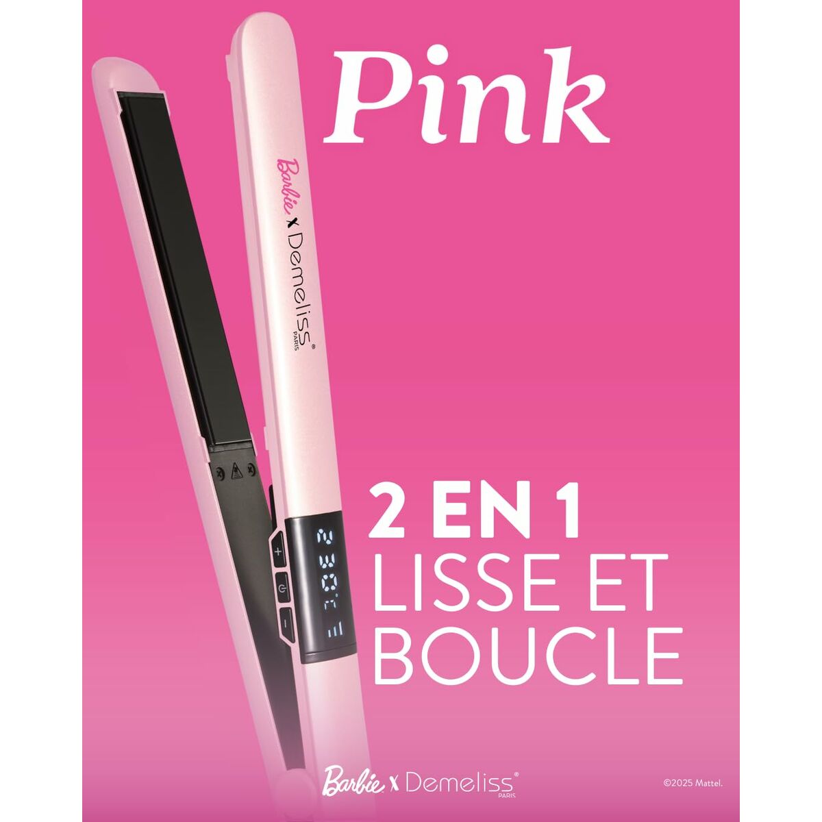 Placă de Păr Demeliss Roz