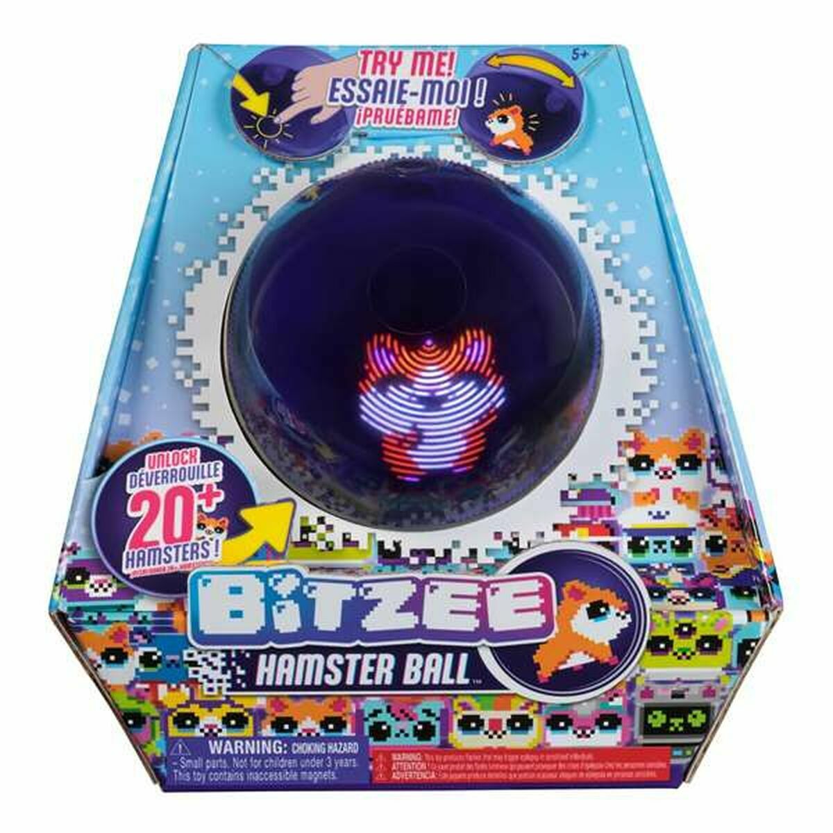 Animal de companie virtual BITZEE Hamsterball 20 x 12 x 20 cm