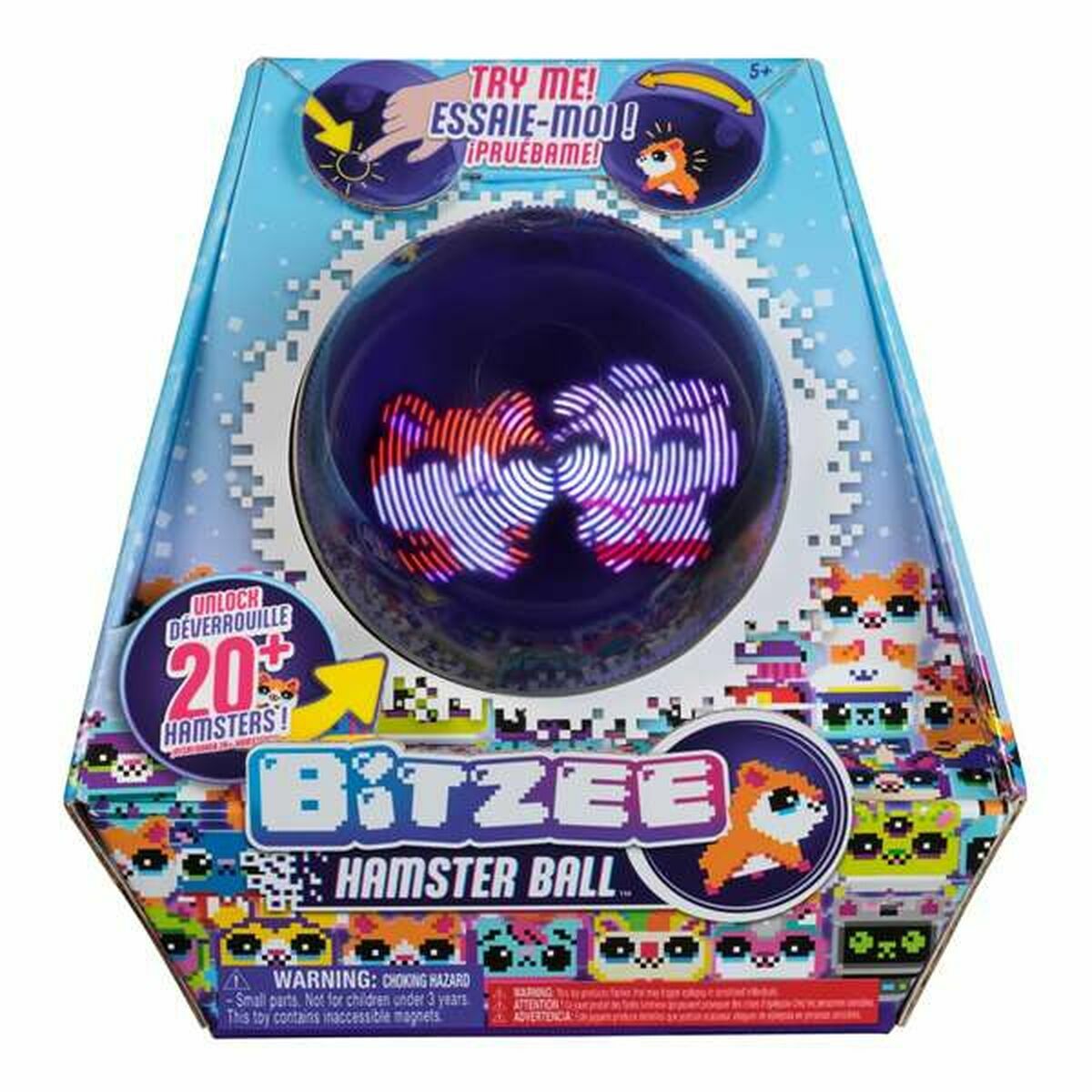 Animal de companie virtual BITZEE Hamsterball 20 x 12 x 20 cm