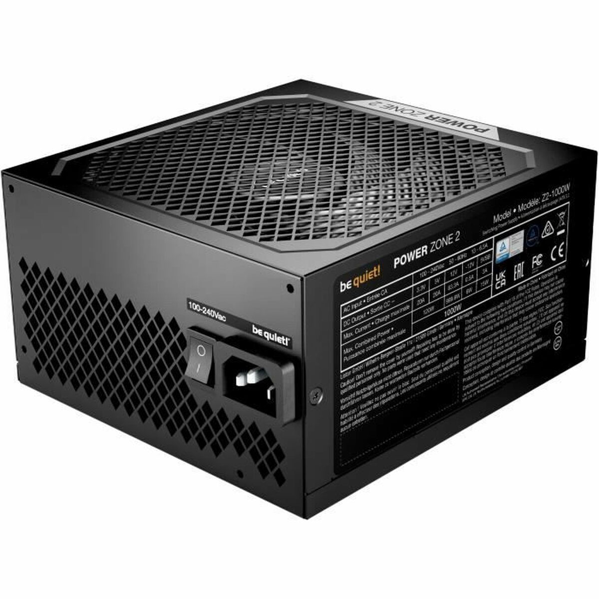 Sursă de Alimentare Be Quiet! BP008EU ATX 1000 W 6 W 80 PLUS Platinum