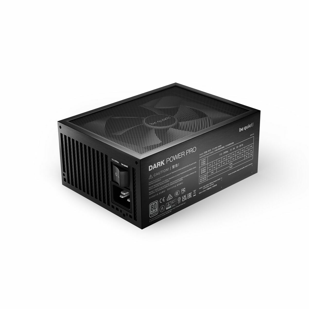 Sursă de Alimentare Be Quiet! BN332 ATX 1600 W 6 W 80 PLUS Titanium