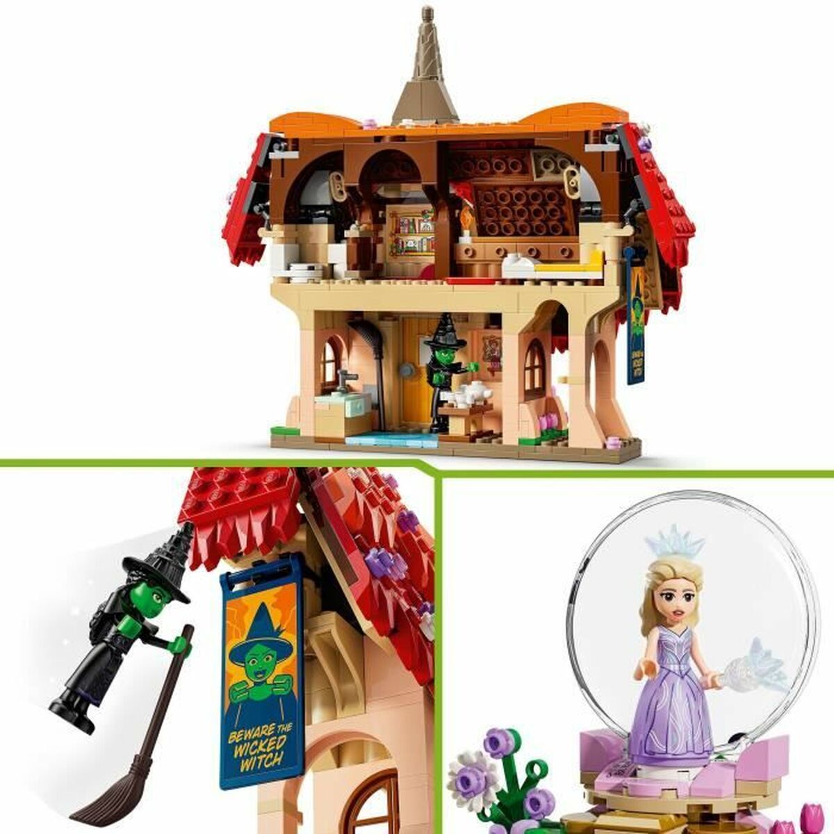 Joc de Construcții cu Plăci Lego Wicked 75690 744 Piese