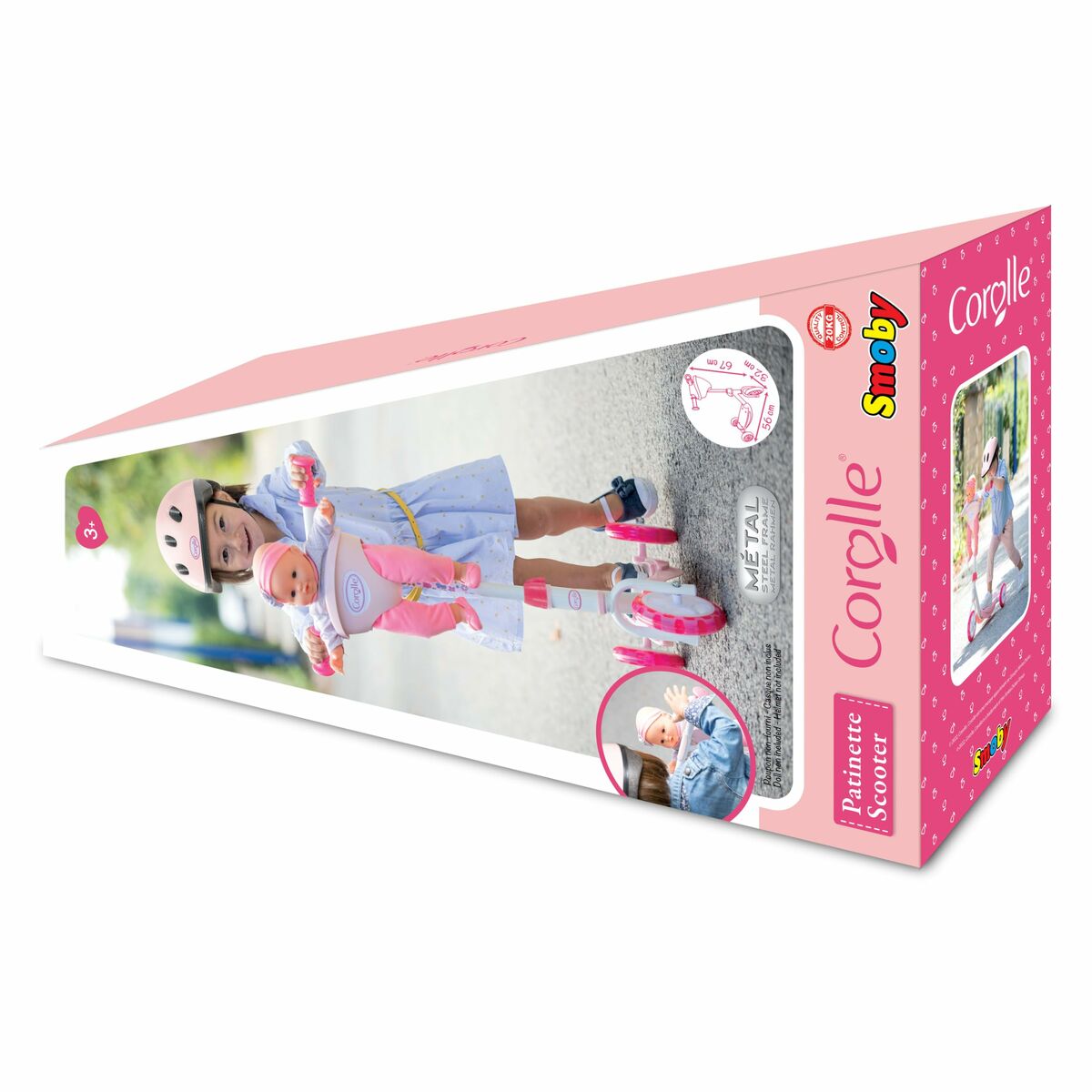 Trotinetă Smoby Roz