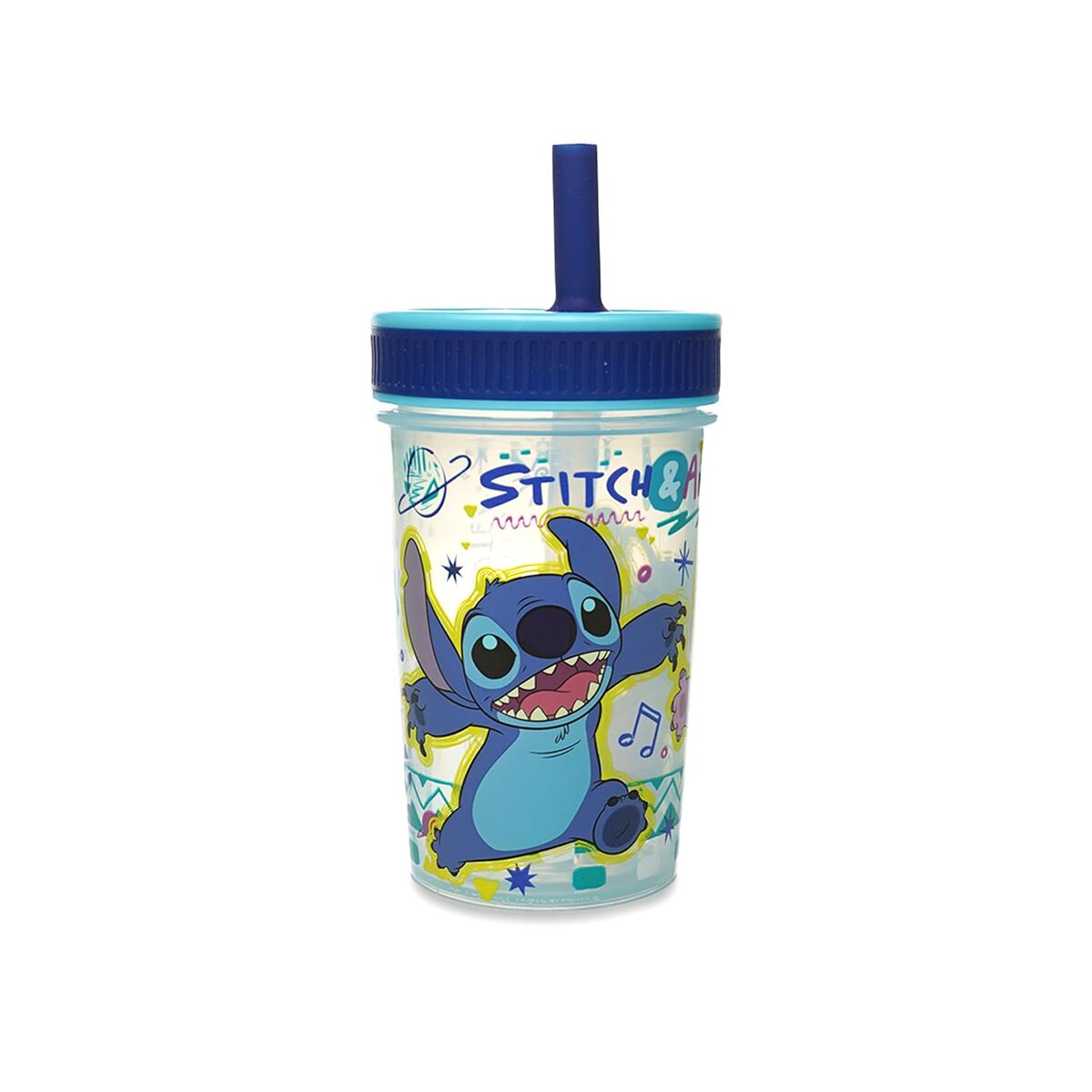 Paharul de învăţare ThermoBaby LILO & STITCH 420 ml Albastru
