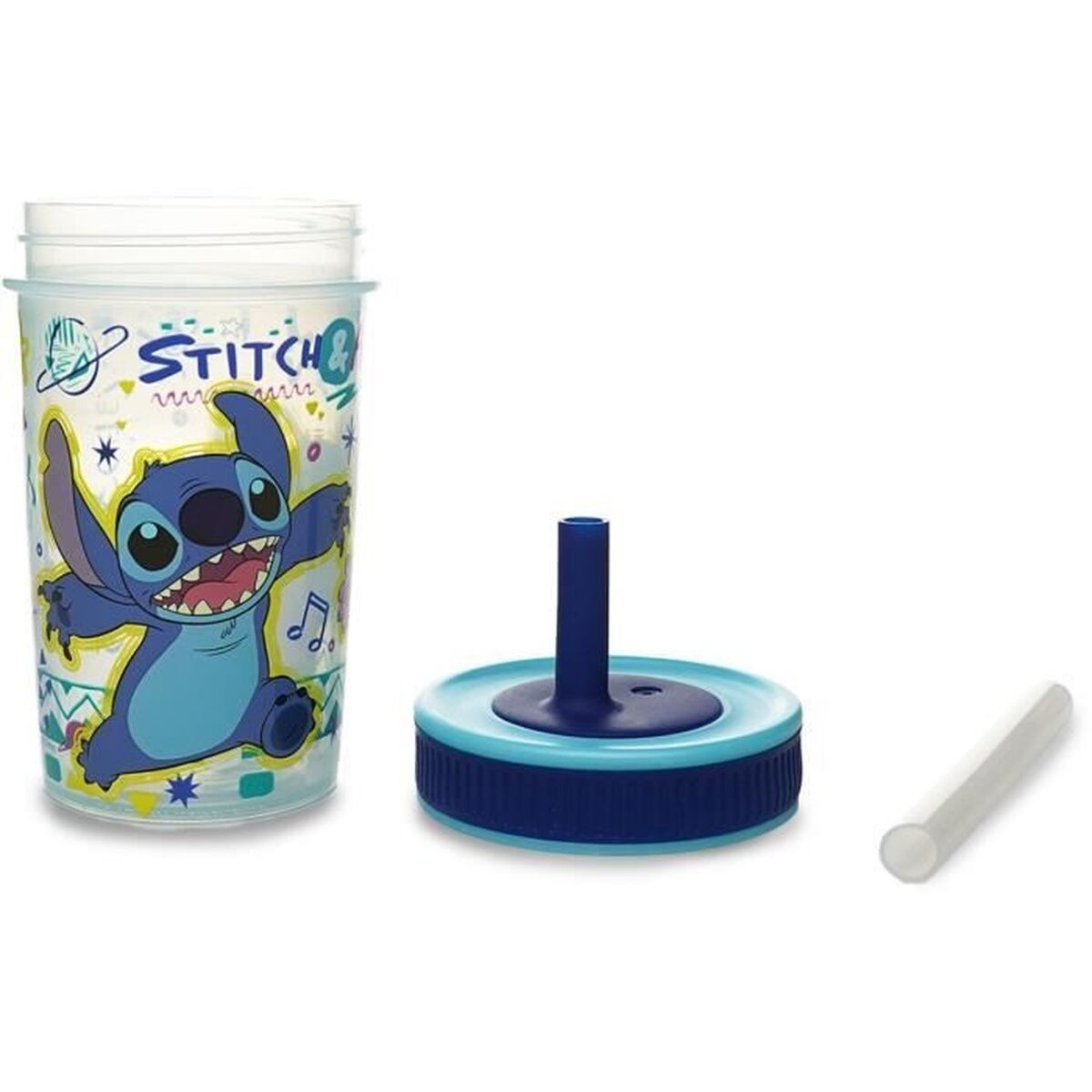 Paharul de învăţare ThermoBaby LILO & STITCH 420 ml Albastru