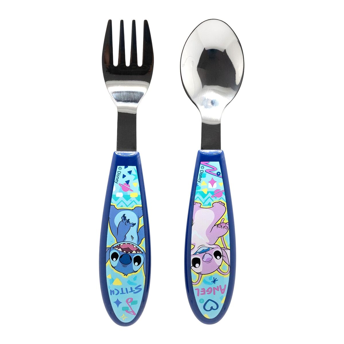 Set de Tacâmuri ThermoBaby LILO & STITCH Albastru Turquoise Metal Oțel inoxidabil 2 Piese