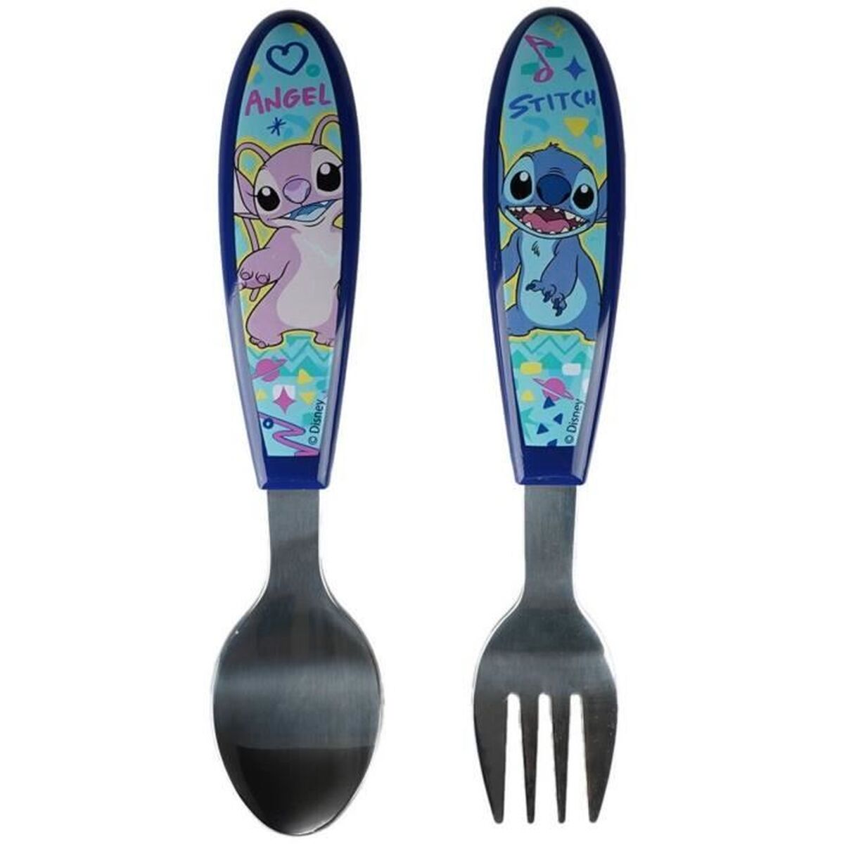 Set de Tacâmuri ThermoBaby LILO & STITCH Albastru Turquoise Metal Oțel inoxidabil 2 Piese