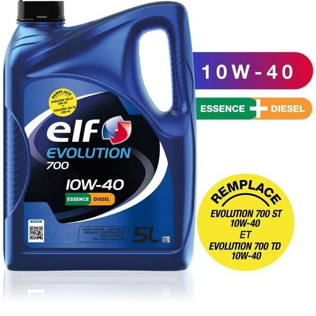 Ulei motor auto Elf Evolution 700 10W40 5 L