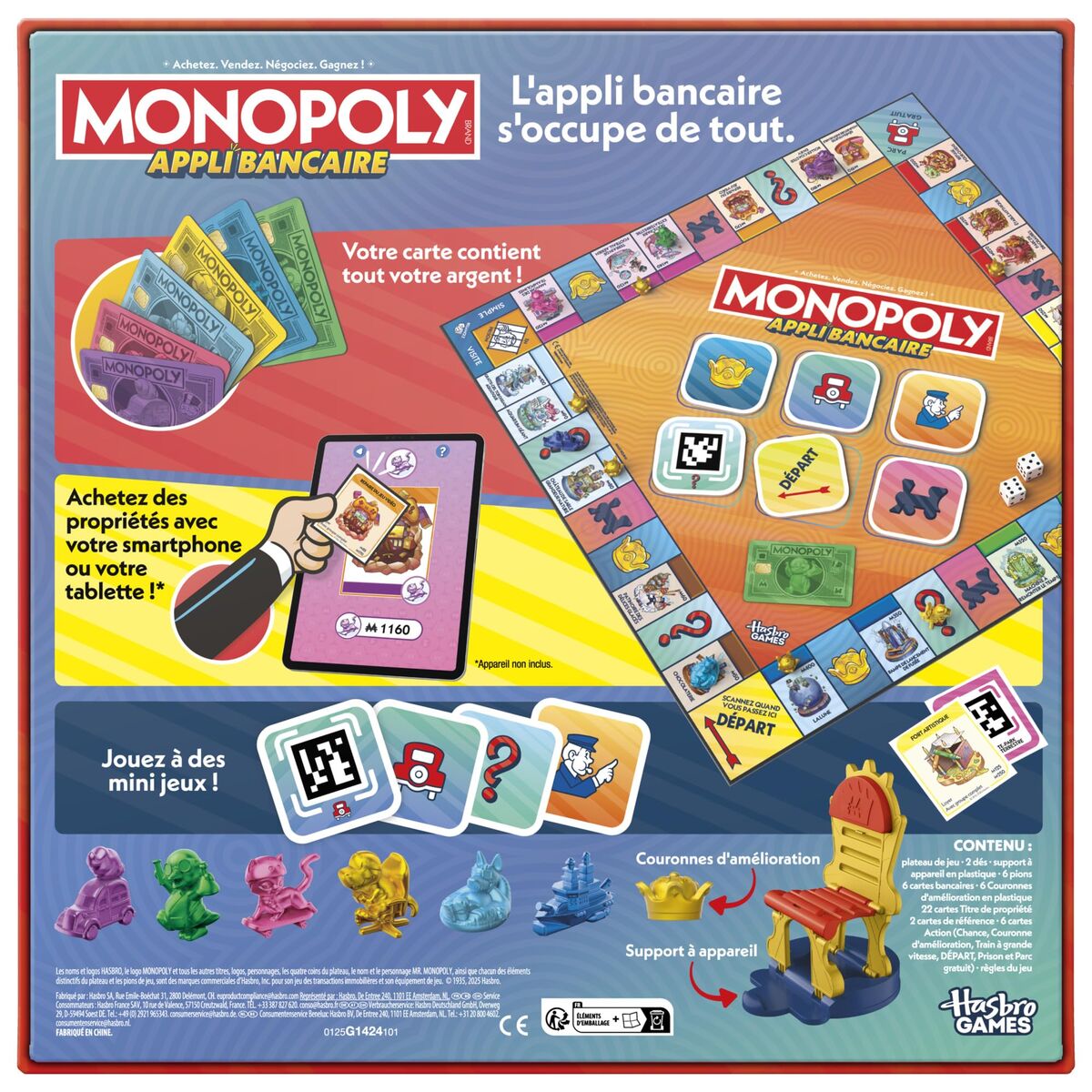 Joc de Masă Monopoly Monopoly Appli Bancaire 27 x 5 x 27 cm