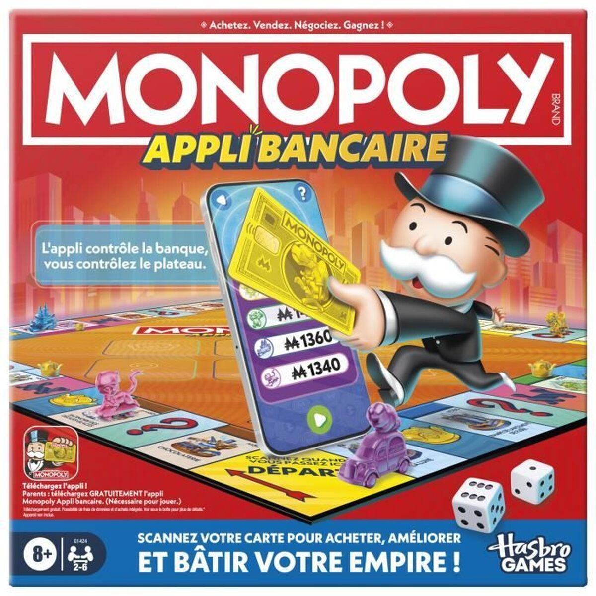 Joc de Masă Monopoly Monopoly Appli Bancaire 27 x 5 x 27 cm