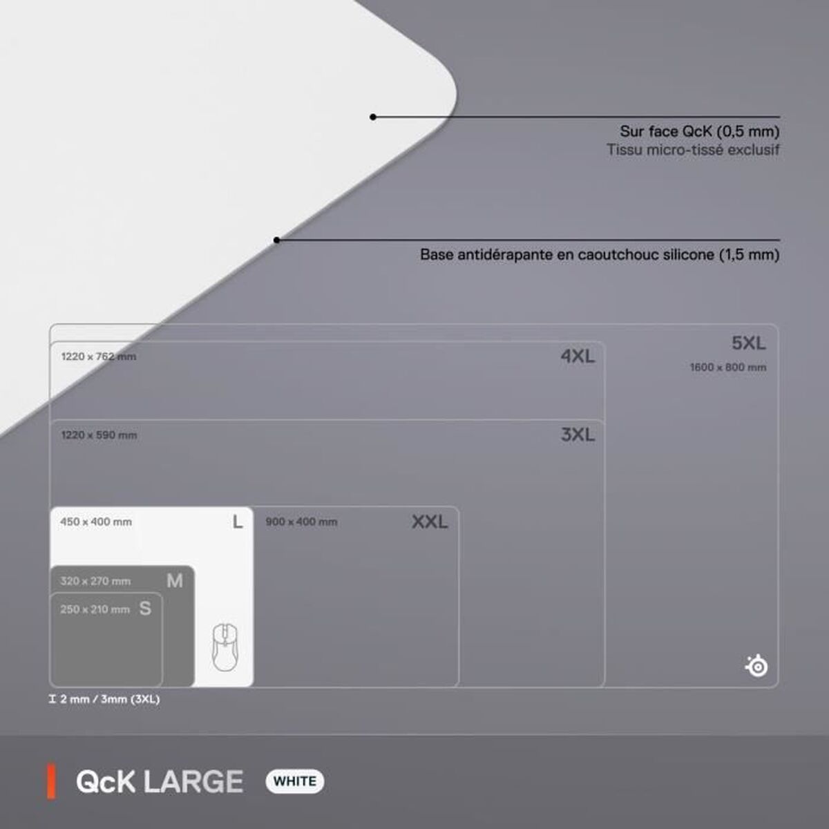 Covoraș de șoarece SteelSeries Alb