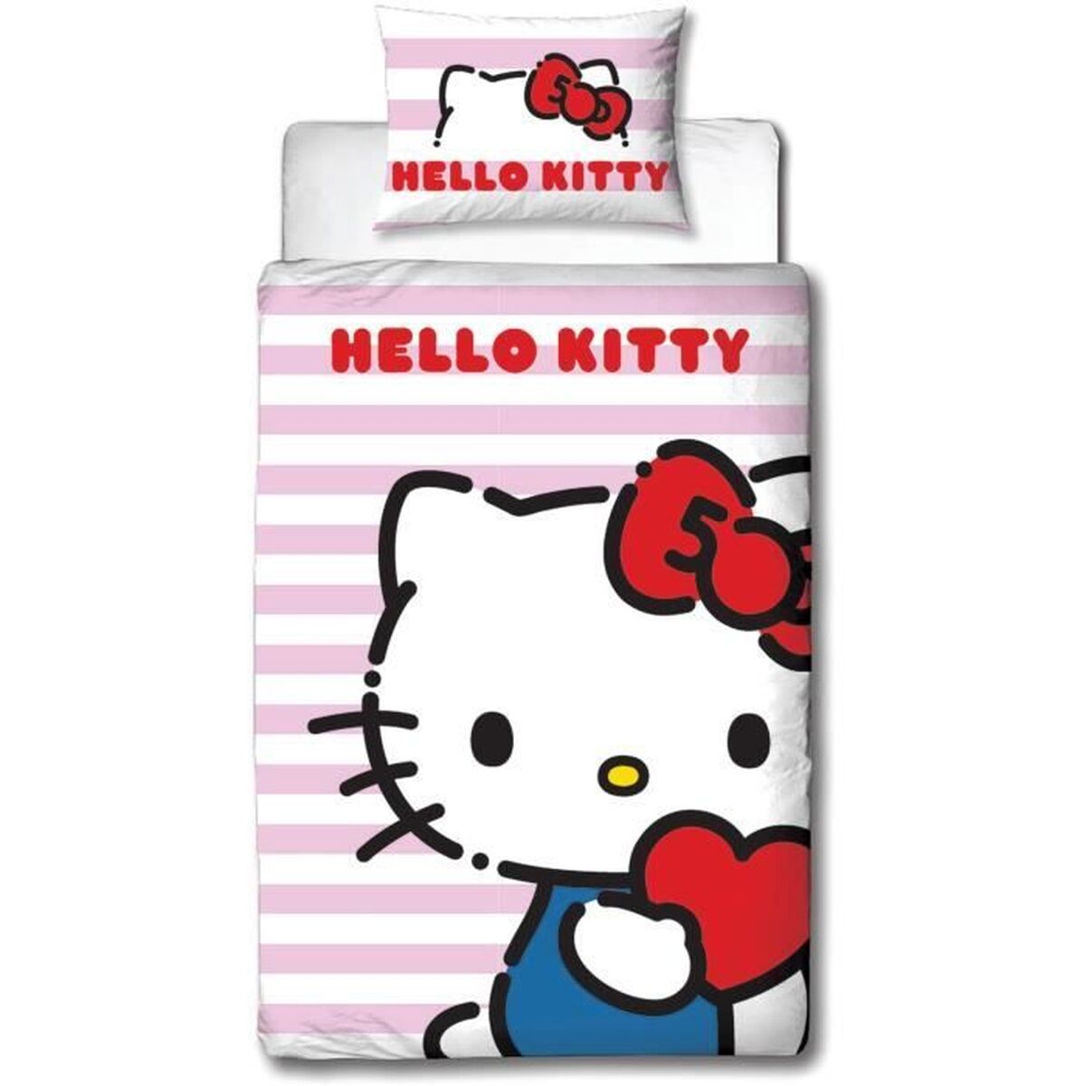 Set husă de pătură Hello Kitty 25 x 5 x 30 cm Roz Pat 140 2 Piese