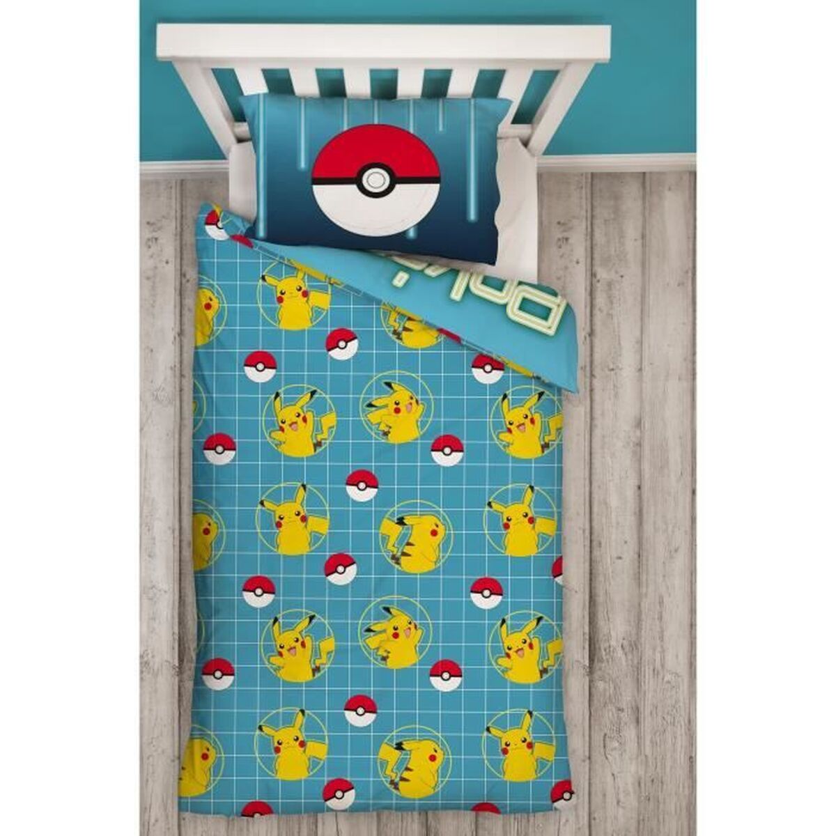 Set husă de pătură Pokémon Galben Pat 140 2 Piese