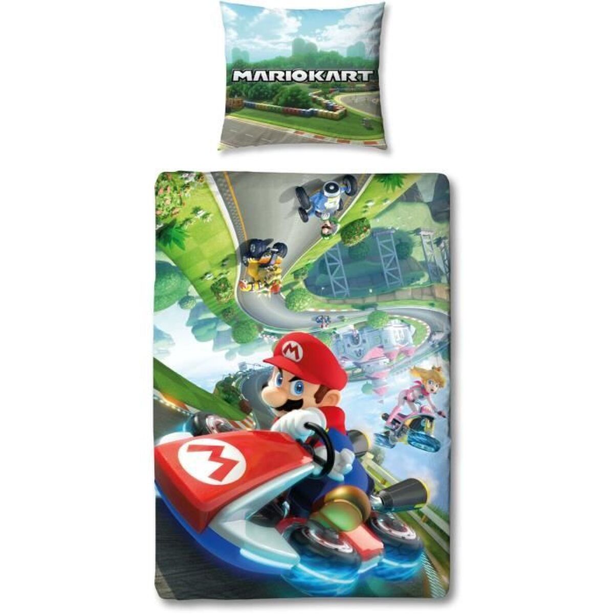 Set husă de pătură Mario Bros Multicolor Pat 140 2 Piese