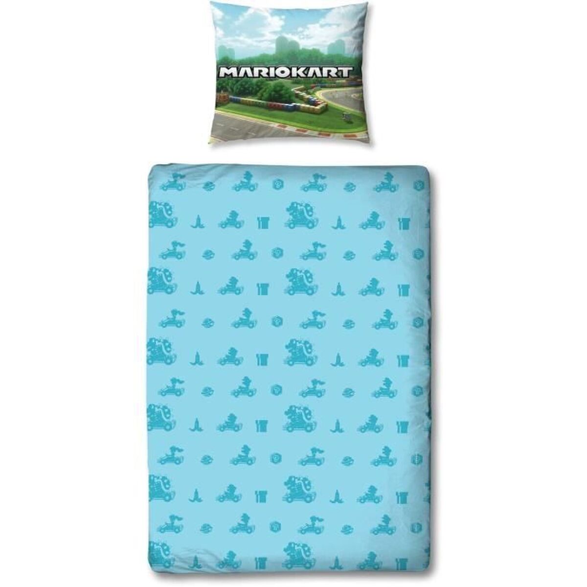 Set husă de pătură Mario Bros Multicolor Pat 140 2 Piese