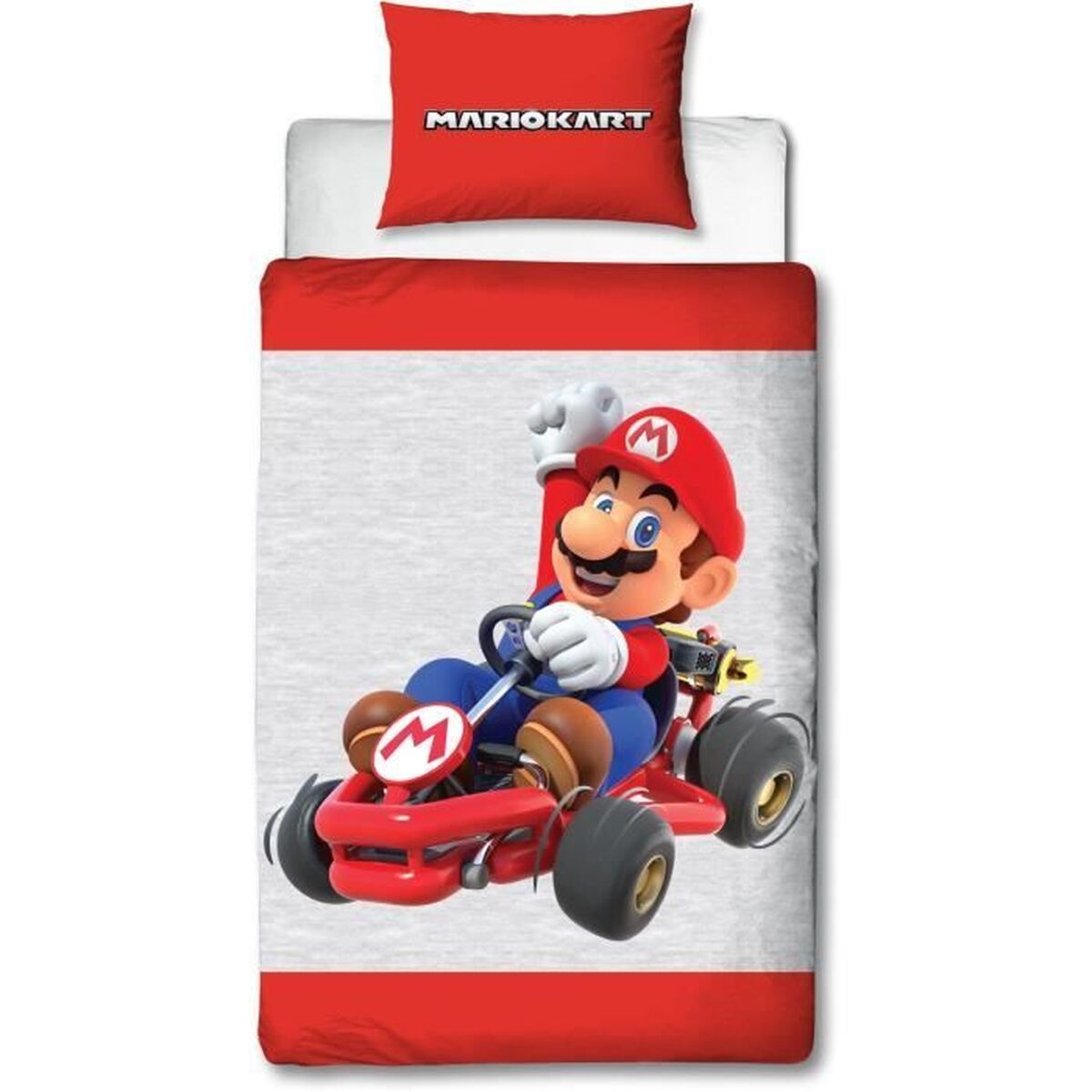 Set husă de pătură Mario Bros Multicolor Pat 140 2 Piese