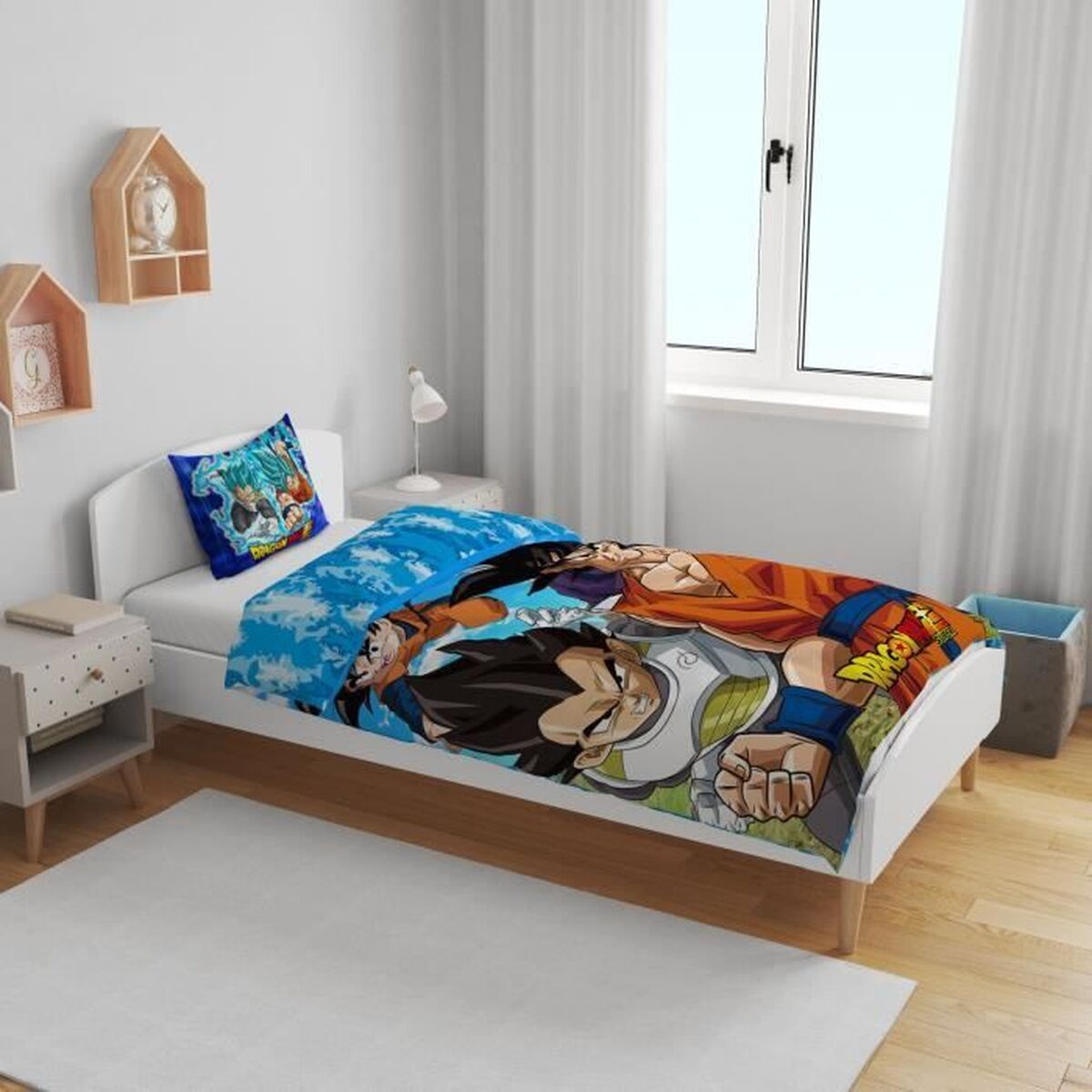 Set husă de pătură Dragon Ball 24 x 4 x 30 cm Multicolor Pat 140 2 Piese