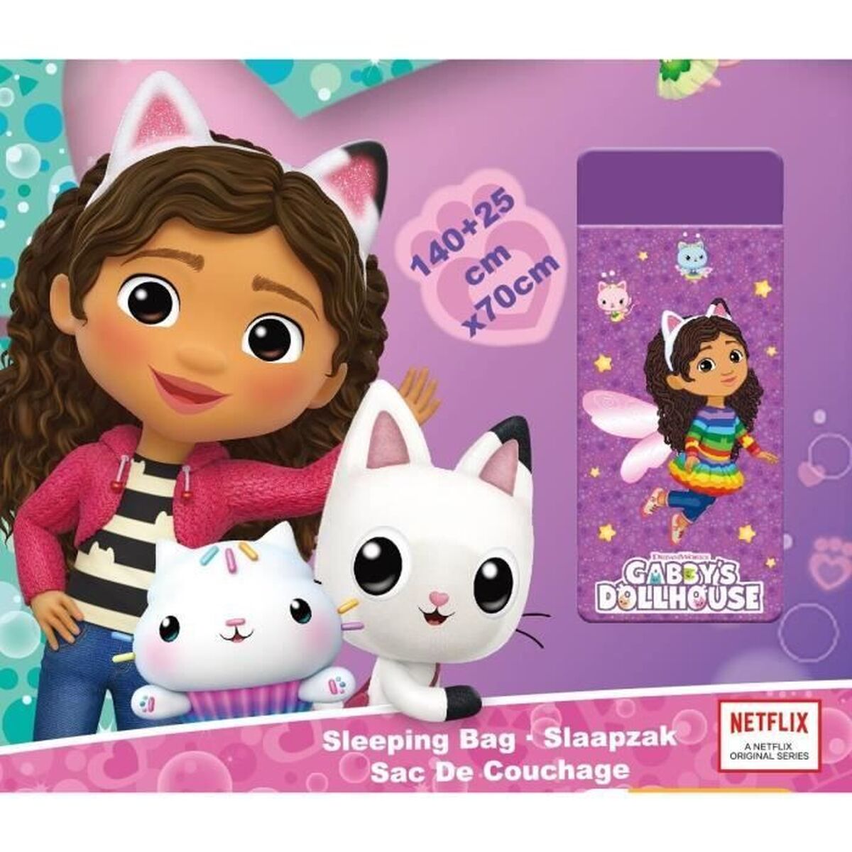 Pătură Gabby's Dollhouse Multicolor animale