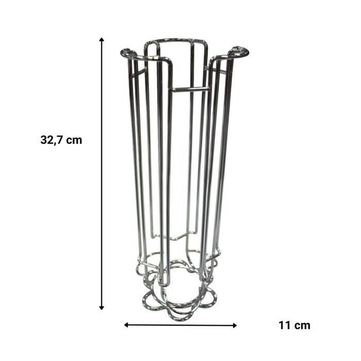Organizator de capsule de cafea Fackelmann Gri Oțel inoxidabil Plastic 3 X 11 X 32 CM 14 X 39 X 29 CM