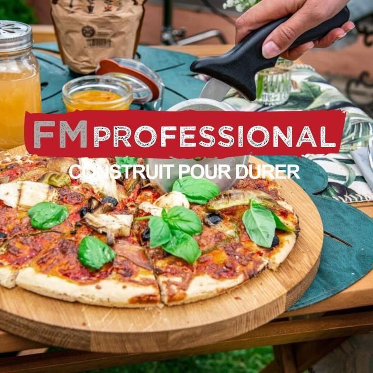 Set de Bucătărie FM Professional Oțel inoxidabil Pizza 2 Piese