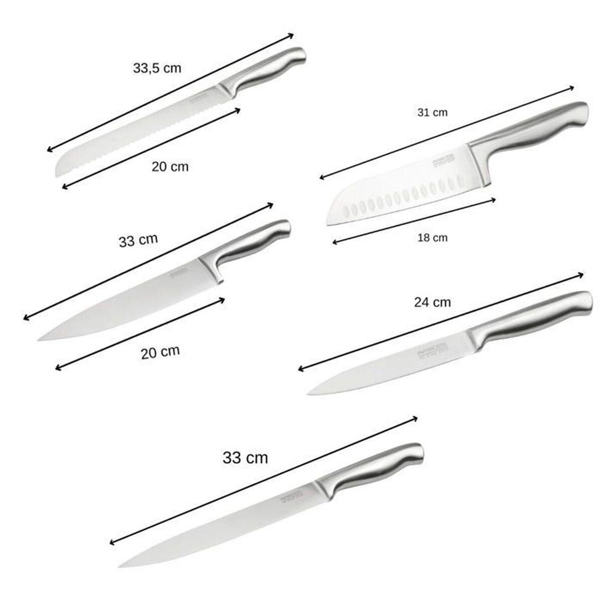 Set de Cuțite Nirosta Oțel Oțel inoxidabil